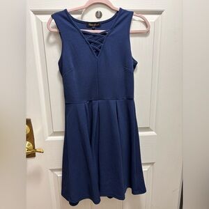 Cat & Jack Navy Blue Crisscross Dress